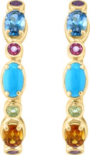 EFFY Gemstone Huggie Hoop Earrings