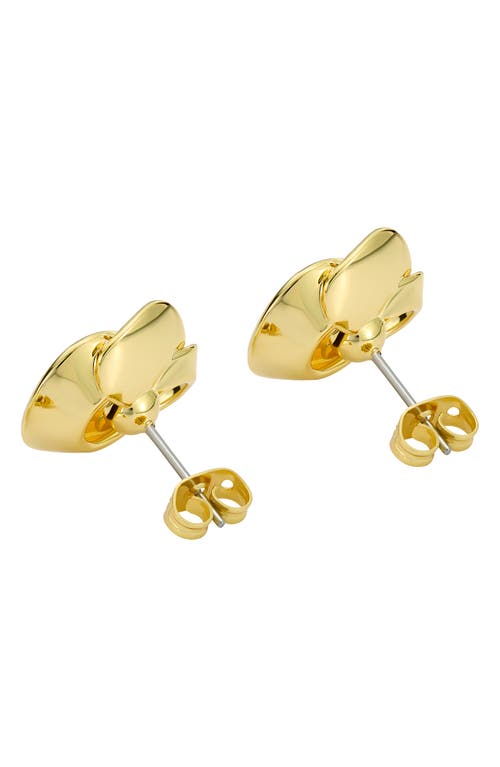 Ted Baker Flores Faux Pearl Stud Earrings In Gold Tone/pearl