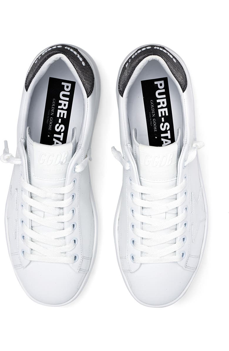Golden Goose Purestar Low Top Sneaker, Alternate, color, White/ Dark Grey