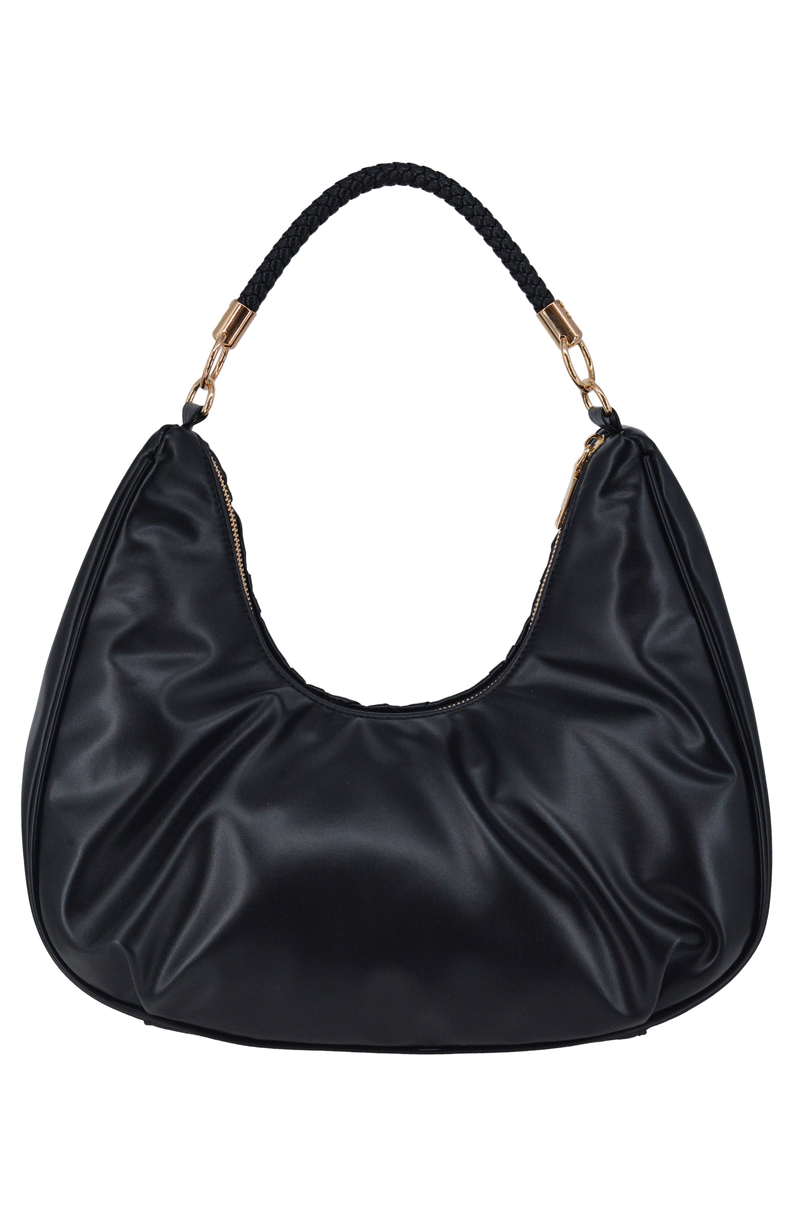 bebe Luca Hobo Bag, Alternate, color, Black
