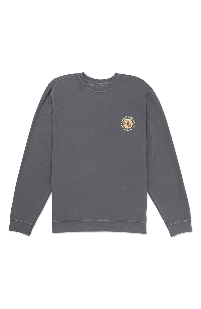 Hurley Naturals Crewneck Sweatshirt, Main, color, Ion Grey