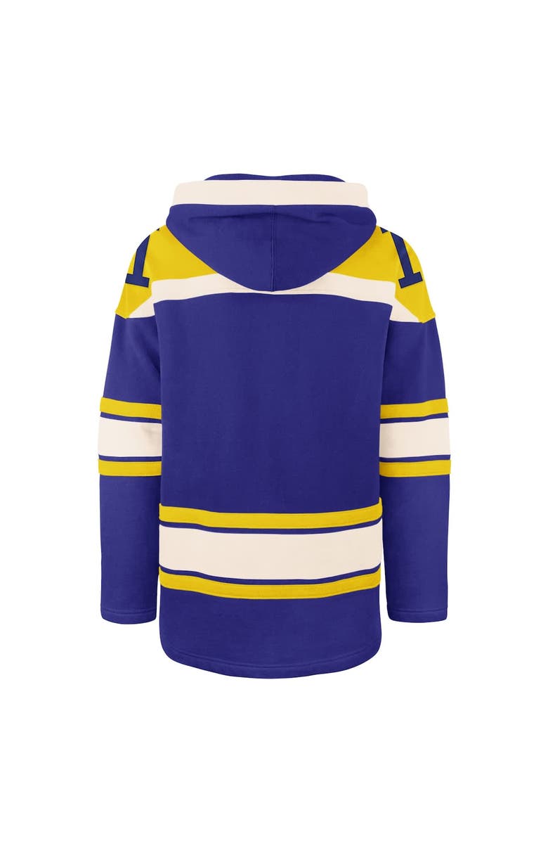 '47 Men's '47 Royal Milwaukee Brewers Superior Lacer Pullover Hoodie, Alternate, color, Royal