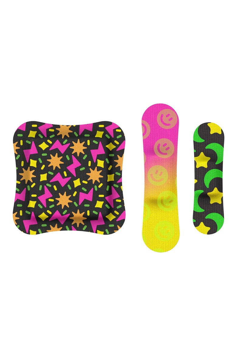 Glow Party Flex Fabric Bandages, Alternate, color, BLACK
