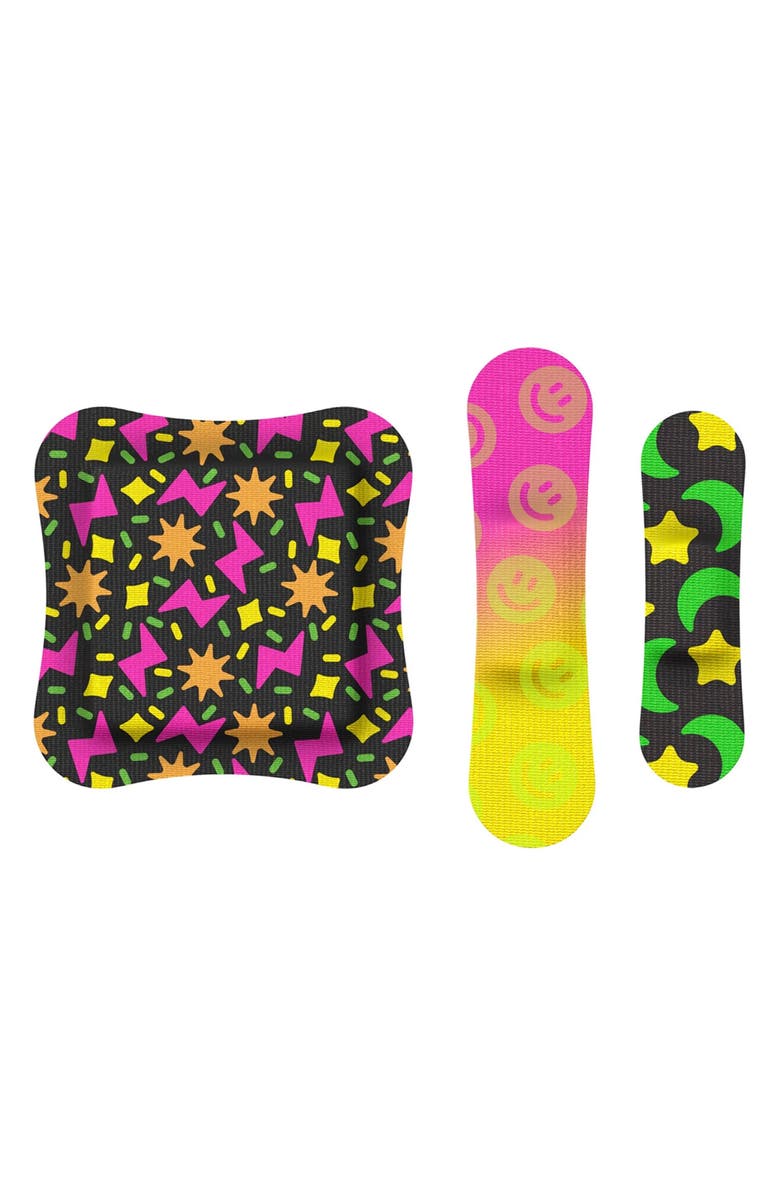 WELLY Glow Party Flex Fabric Bandages, Alternate, color, Black