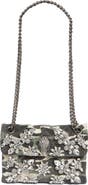 Kurt Geiger London Mini Kensington Crystal Embellished Canvas Crossbody Bag