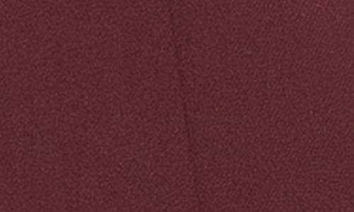 Alexia Admor Fran Faux Fur Trim Twill Jacket In Burgundy