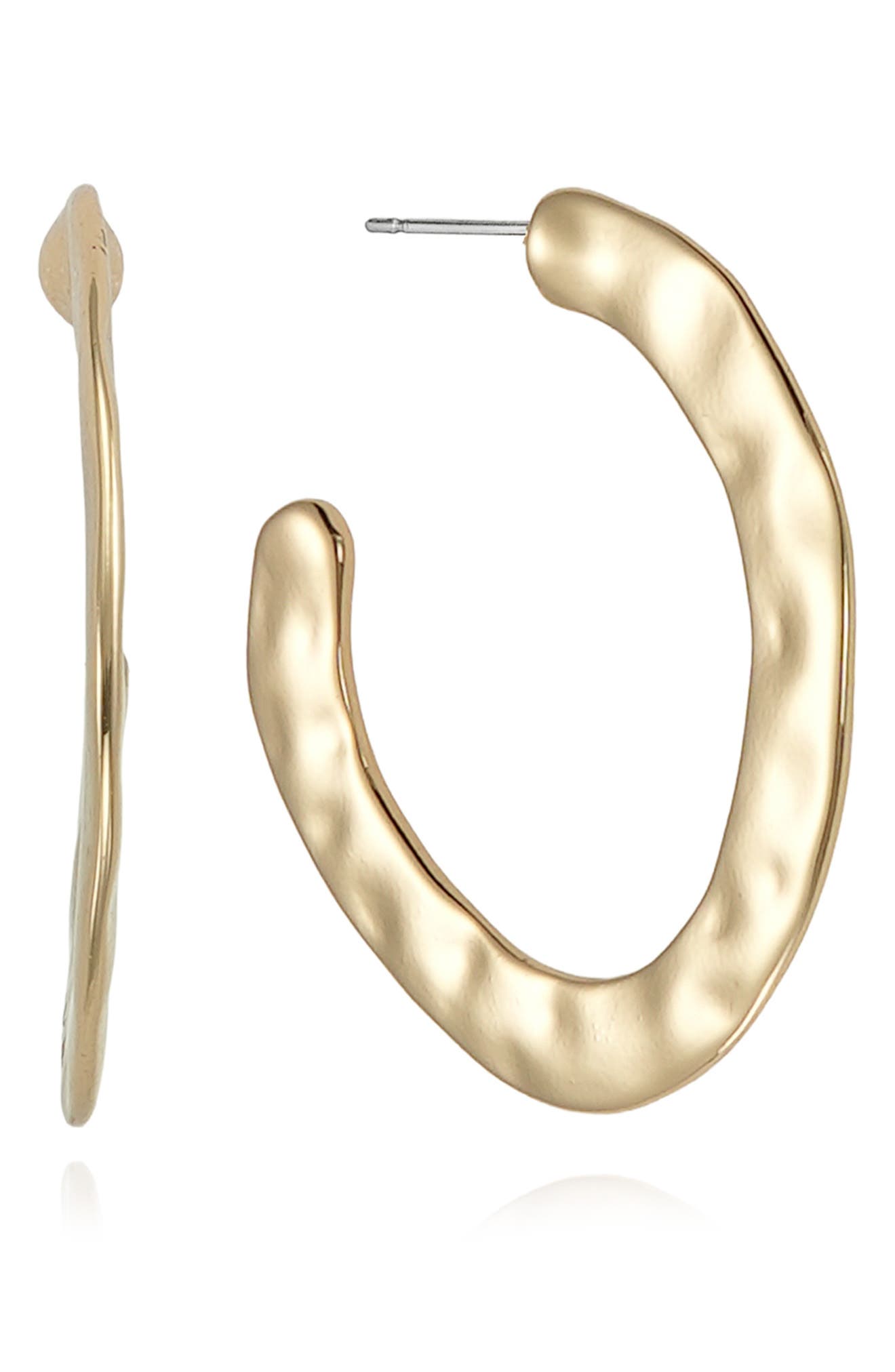 Hammered Hoop Earrings