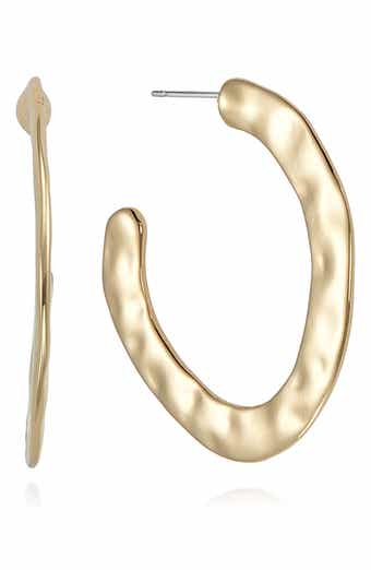 Hammered Hoop Earrings