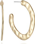 Ettika Hammered Hoop Earrings