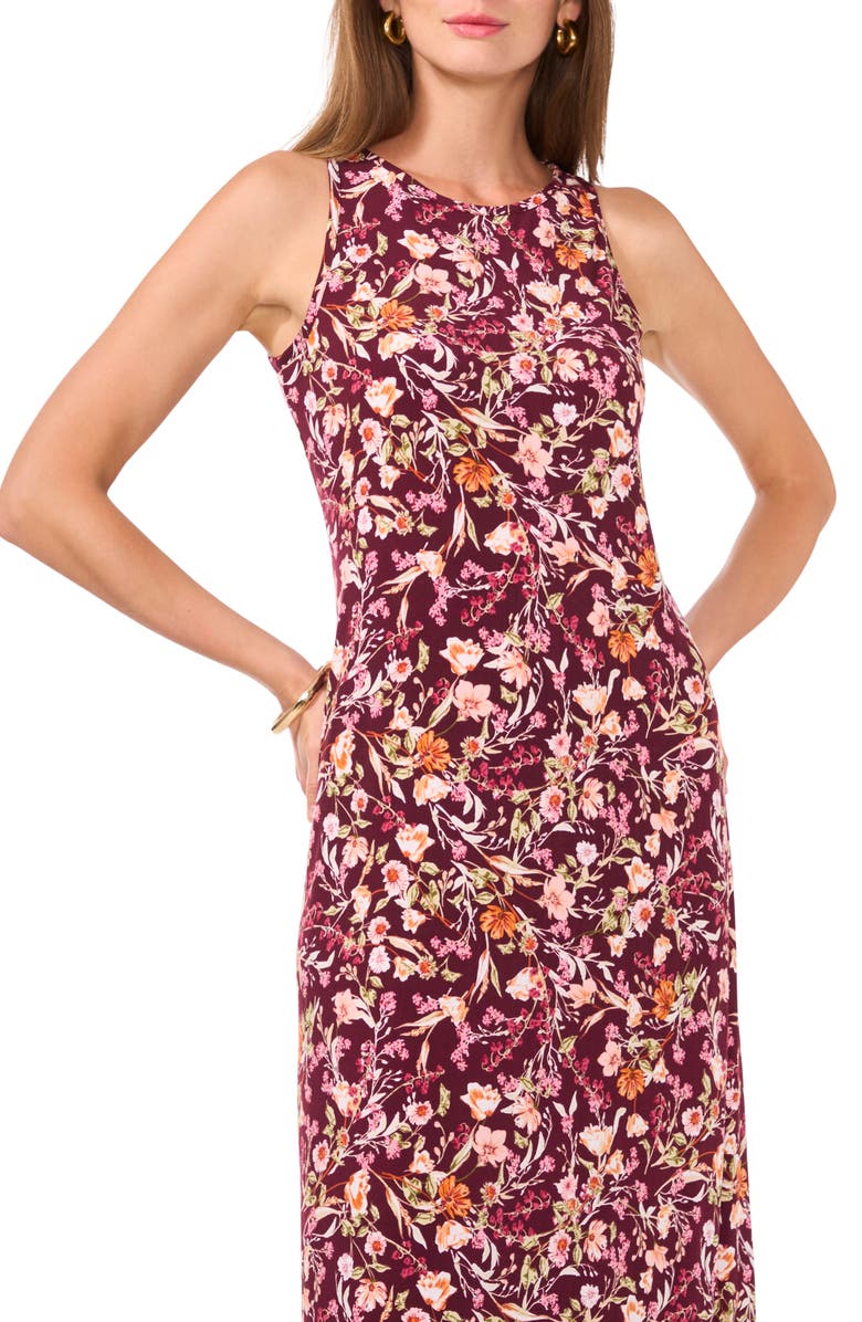 Vince Camuto Floral Print Sleeveless Maxi Dress, Alternate, color,