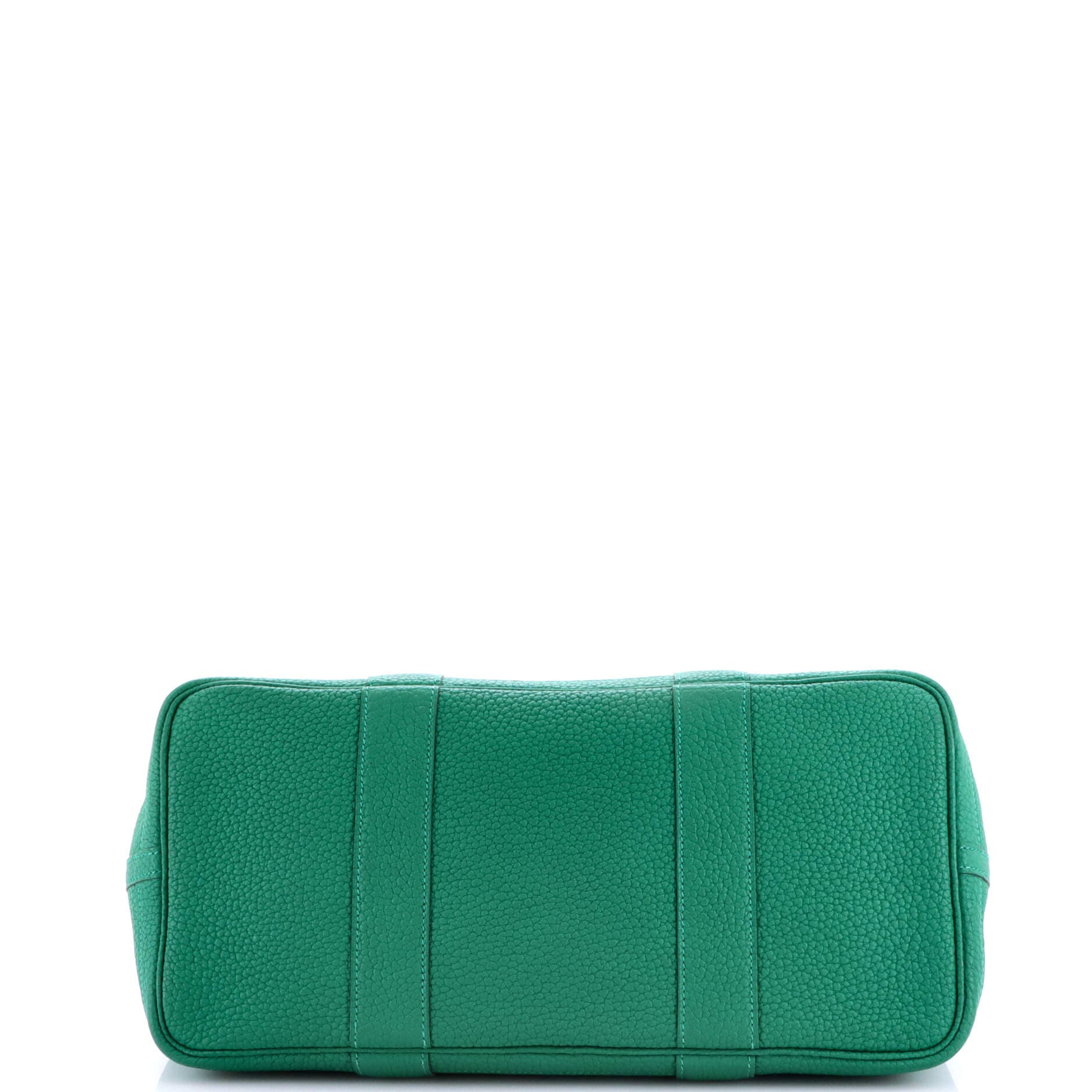 Pre-Owned Hermes Garden Party Tote Leather 36, Alternate, color, Vert Vertigo