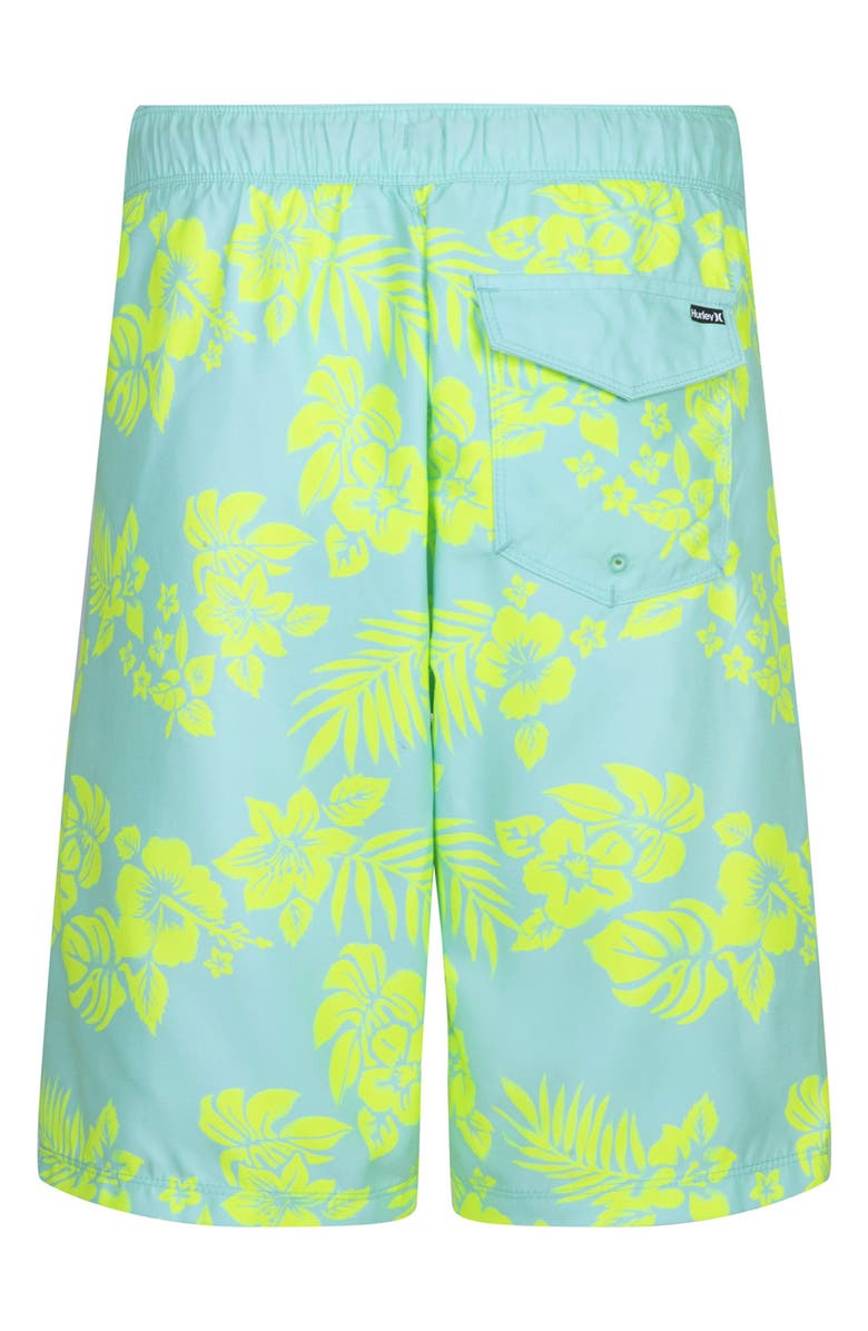 Hurley Kids' Oahu Floral Swim Shorts, Alternate, color, 