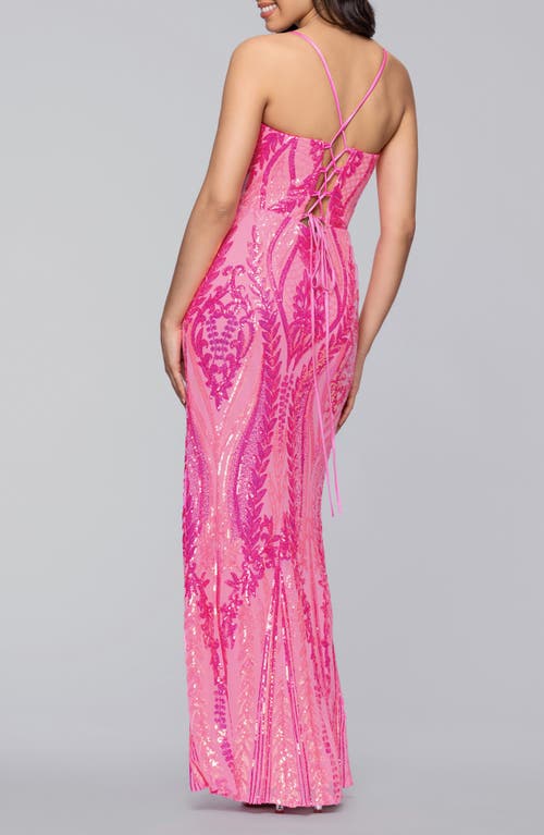 Blondie Nites Sequin Body-con Gown In Multi