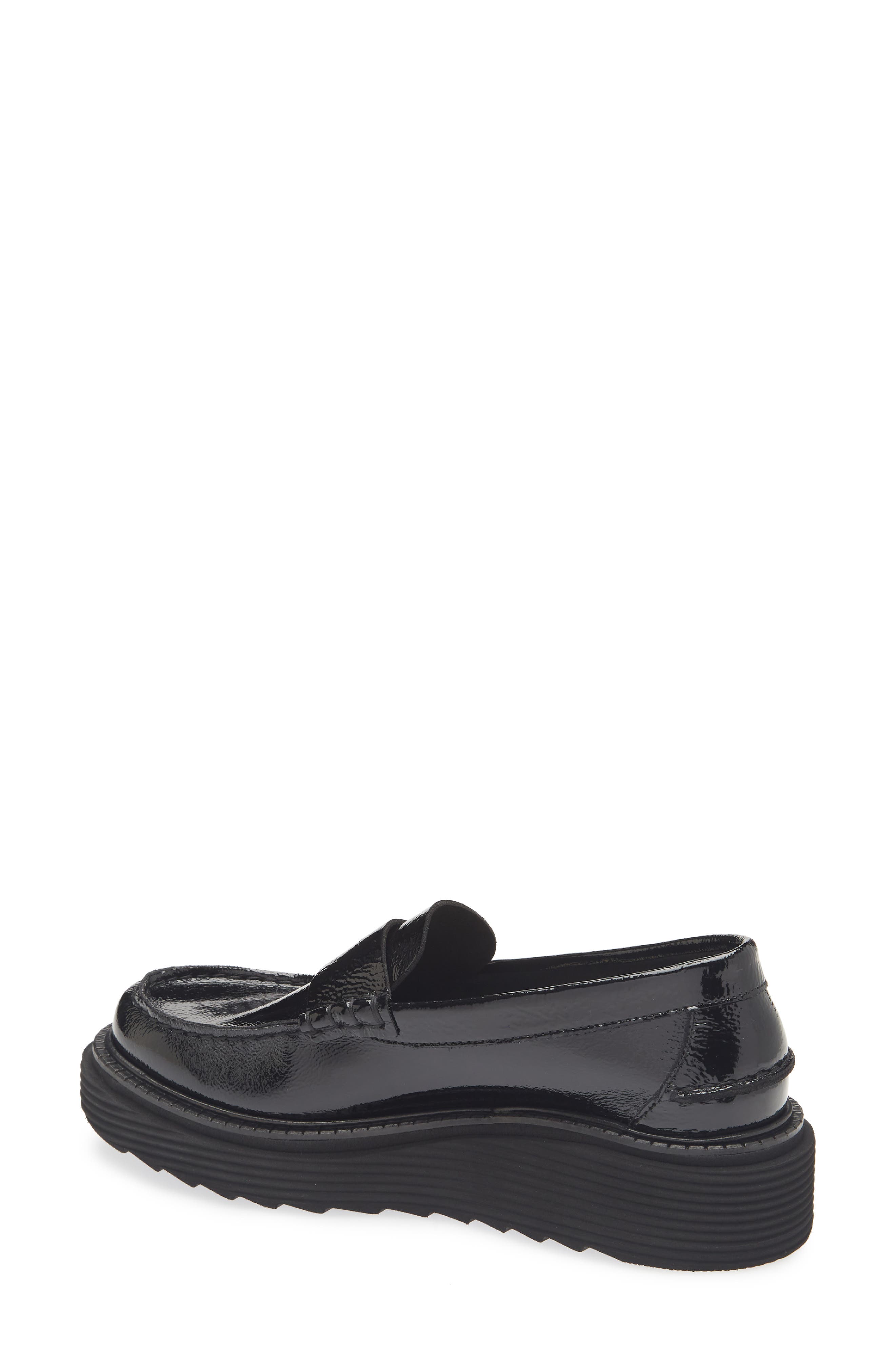Pedro Garcia Sloan Platform Penny Loafer, Alternate, color, Black