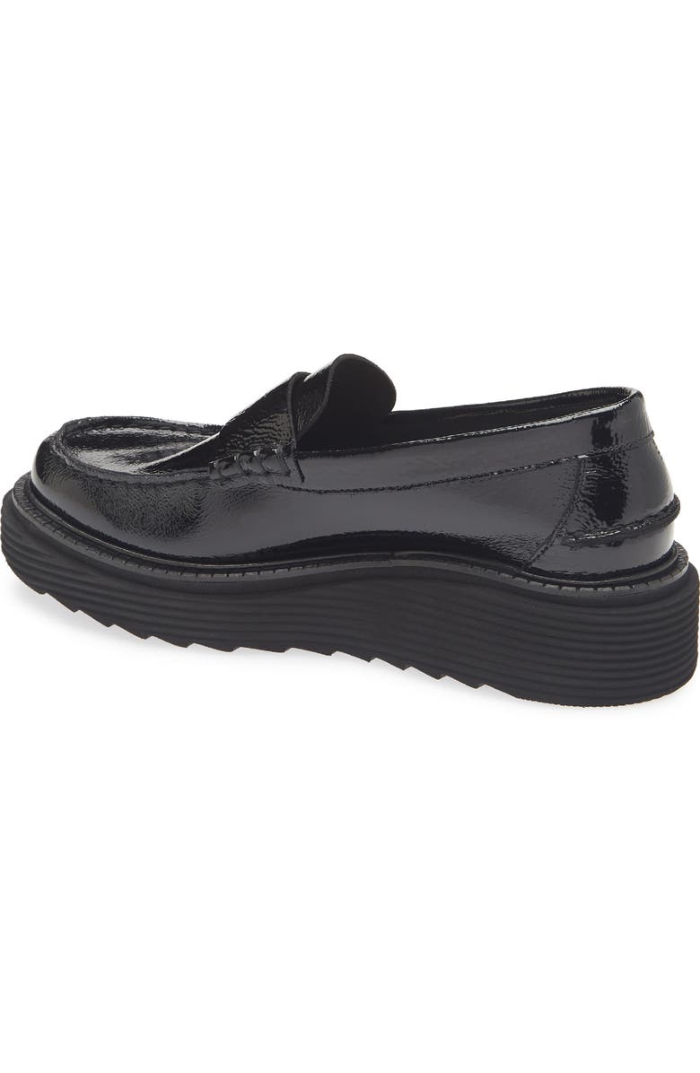 Pedro Garcia Sloan Platform Penny Loafer, Alternate, color, Black