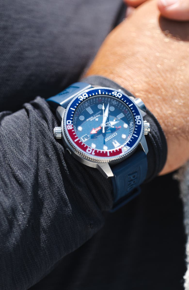 Citizen Promaster Aqualand 200M Depth Meter Watch, 46mm, Alternate, color, Blue