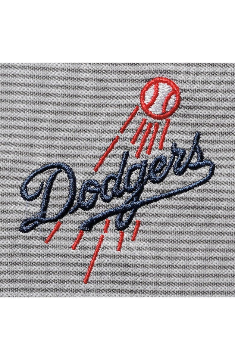 LEVELWEAR Men's Levelwear Gray Los Angeles Dodgers Orion Historic Logo Raglan Quarter-Zip Jacket, Alternate, color, 