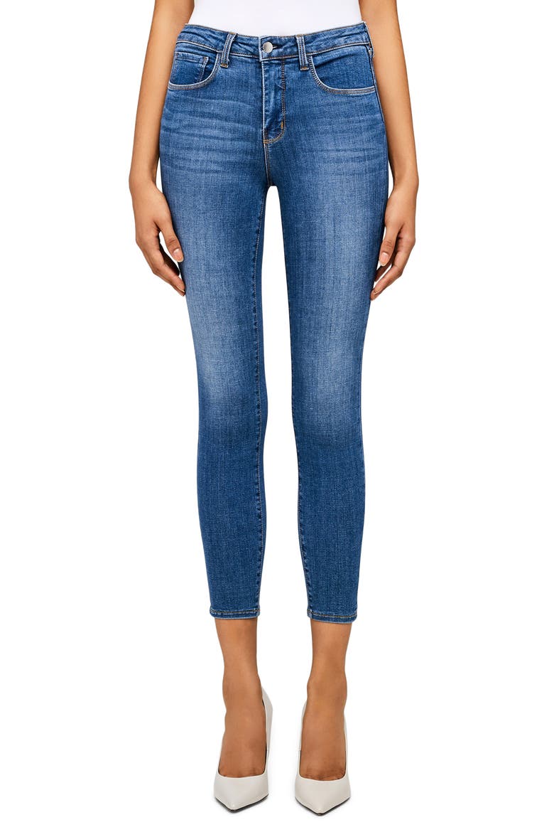 Margot High Waist Crop Jeans, Main, color, LIGHT VINTAGE