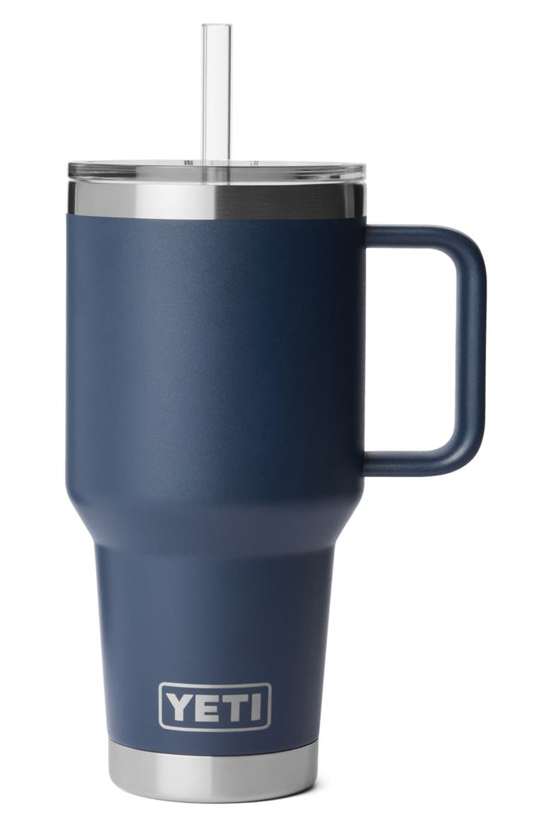 Rambler 35-Ounce Straw Mug, Main, color, NAVY