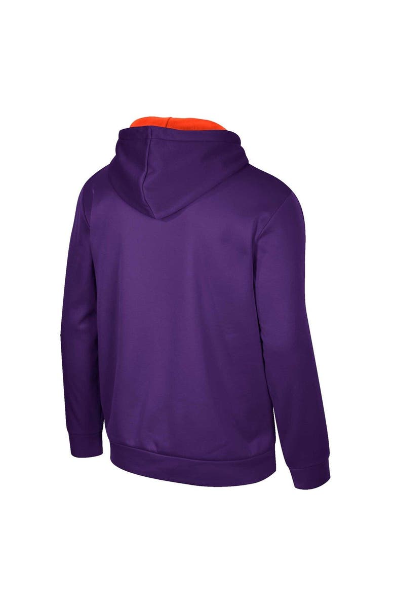 COLOSSEUM Men's Colosseum Purple Clemson Tigers Reese Pullover Hoodie, Alternate, color, Purple