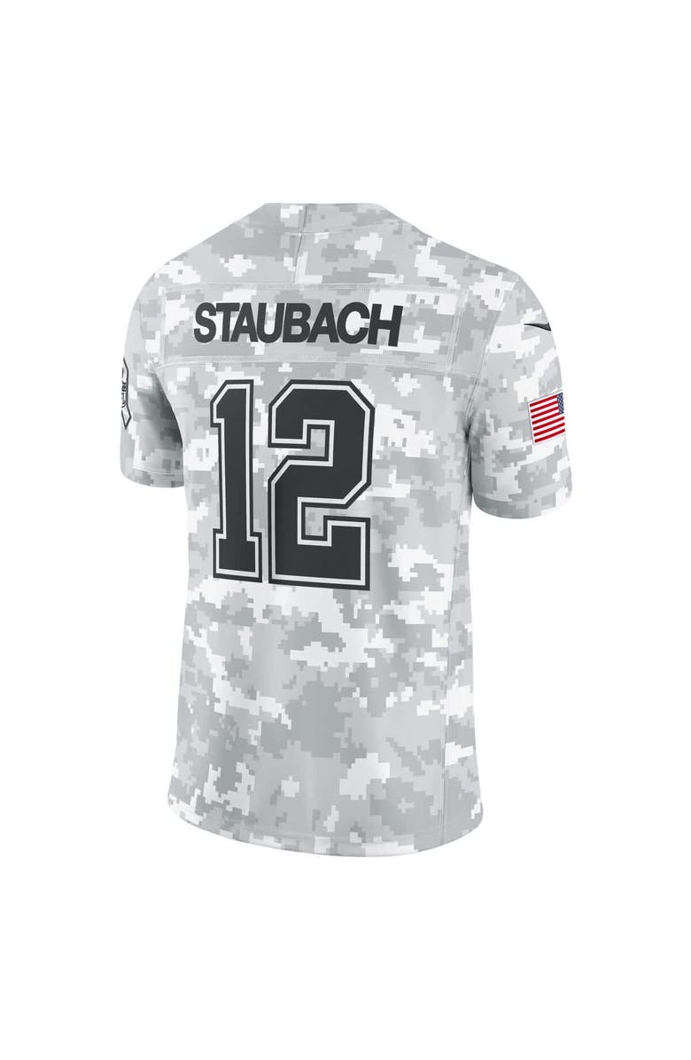 Nike Men's Nike Roger Staubach Arctic Camo Dallas Cowboys 2024 Salute to Service Retired Player Limited Jersey, Alternate, color, 