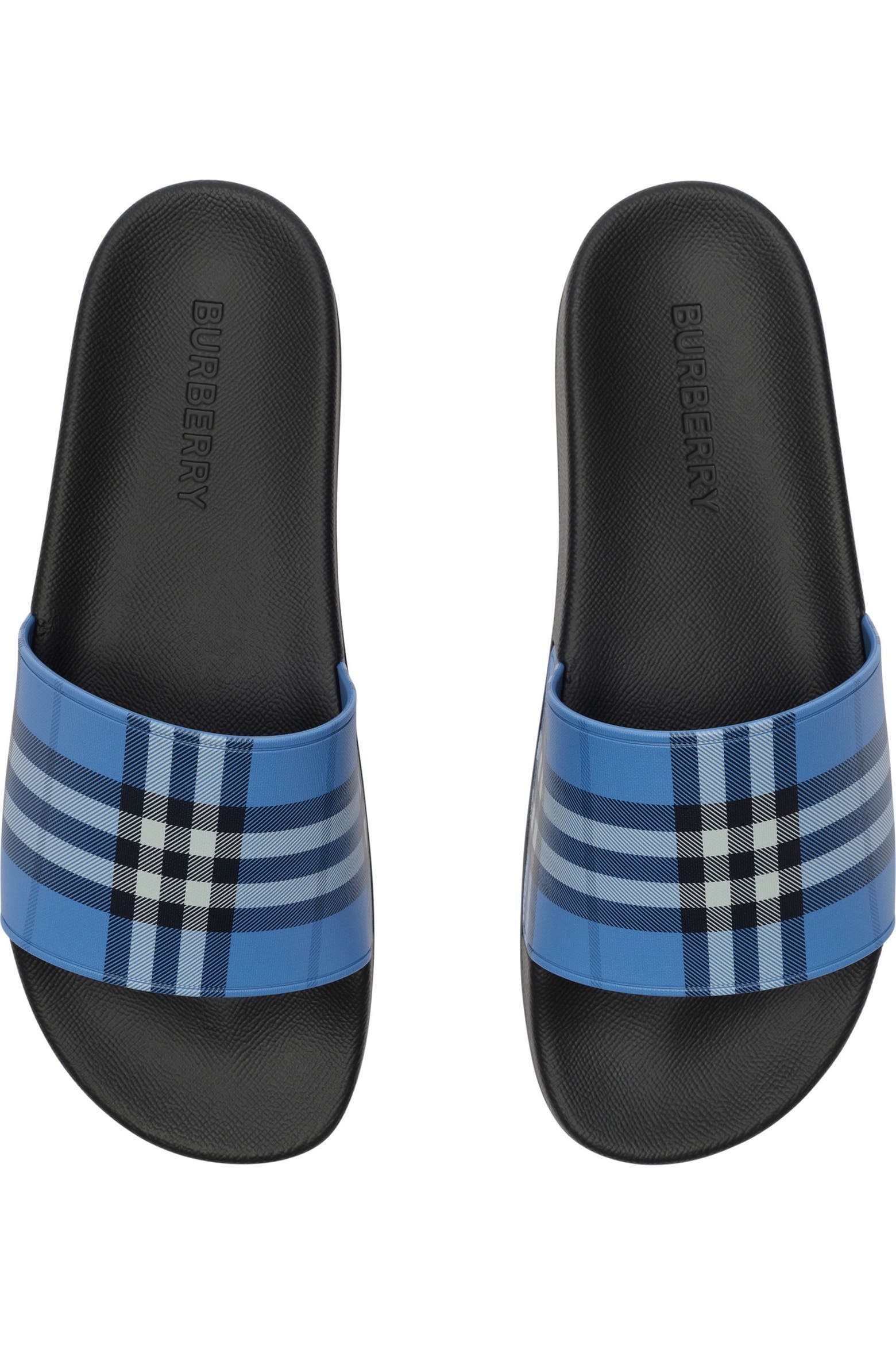 Cks Pod Colour Burberry Furley Check Slide Sandal (Men) | Nordstrom