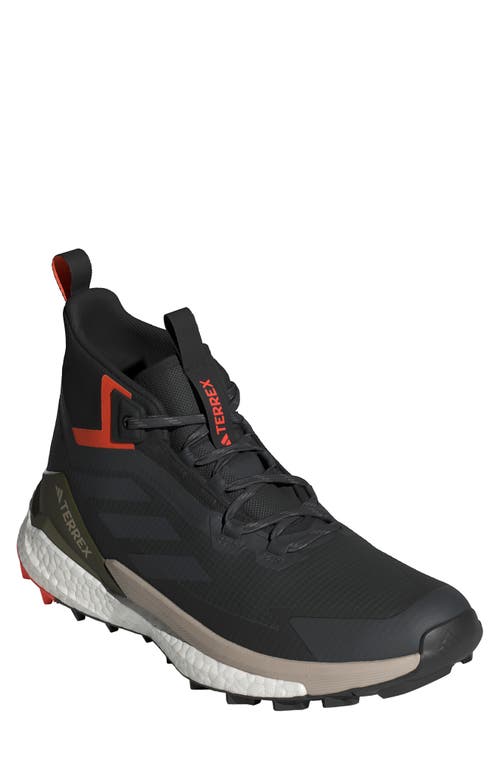 Adidas Originals Adidas Terrex Free Hiker 2.0 Mid Waterproof Gore-tex® Hiking Shoe In Carbon/grey/black