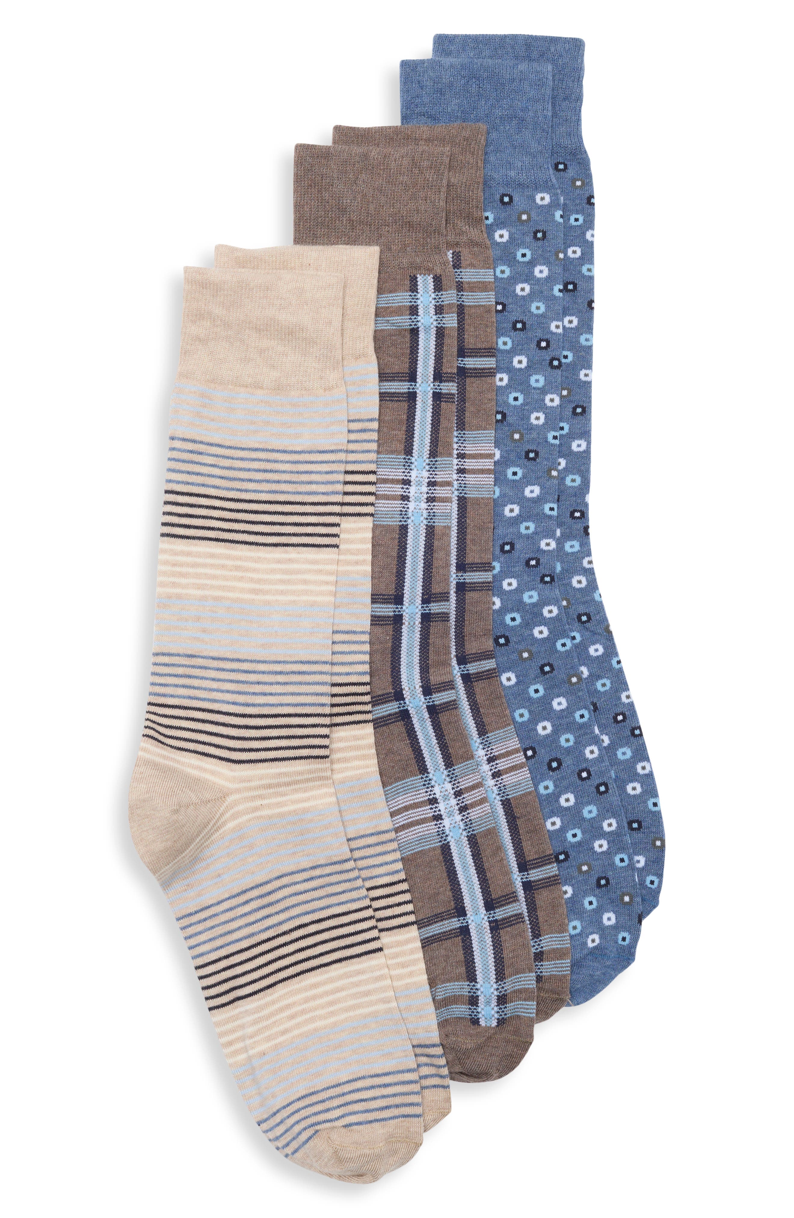 Assorted 3-Pack Dress Socks