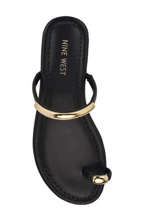 Shop Nine West Balon Slide Sandal In Black