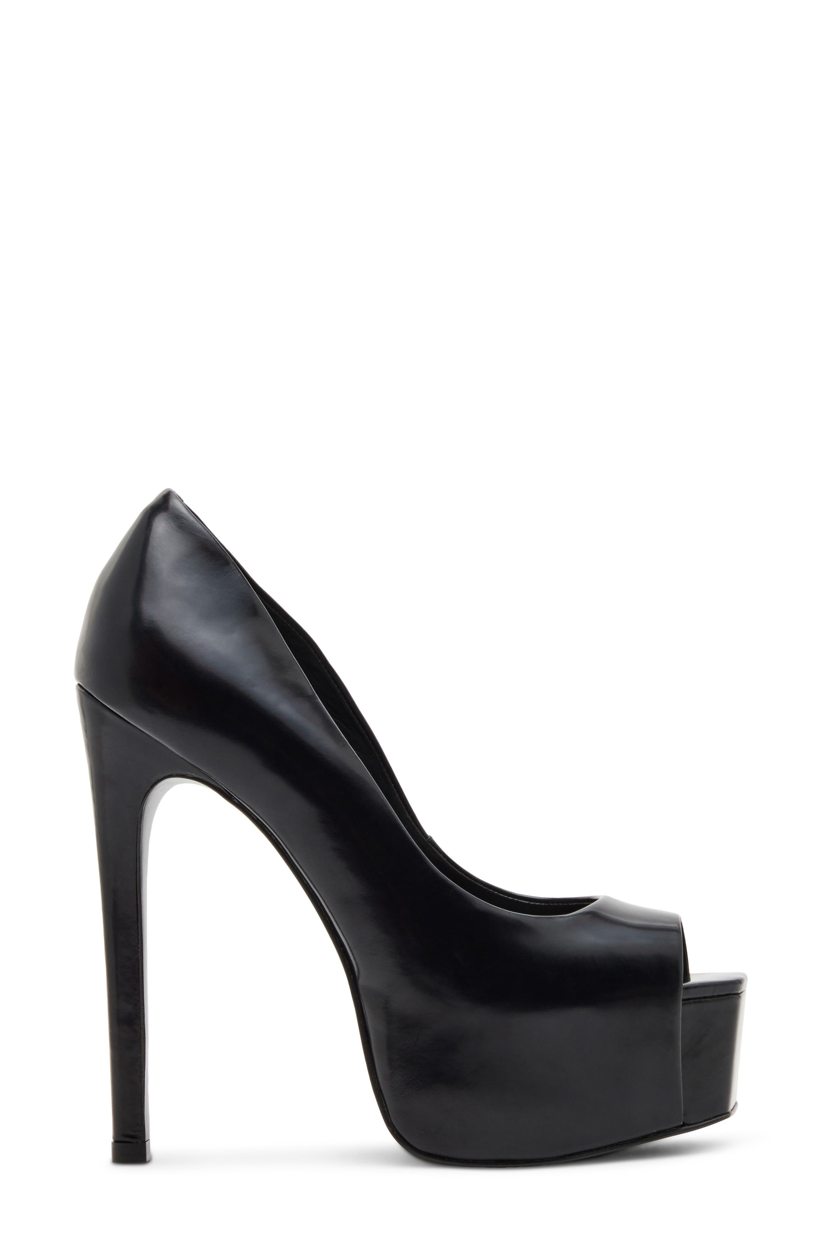 Stelan Platform Pump, Alternate, color, BLACK LEATHER