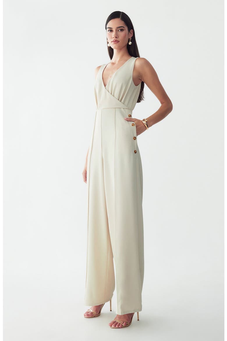 Justina Jumpsuit, Alternate, color, Bone