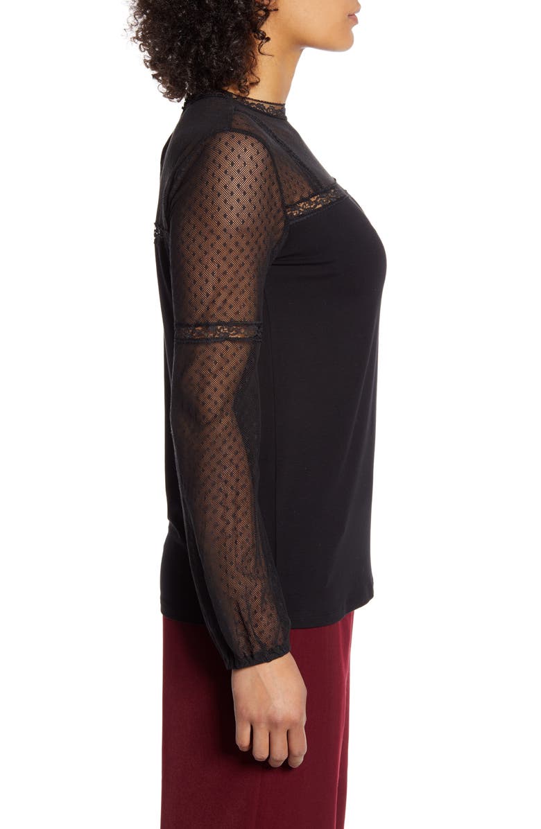 Halogen<sup>®</sup> Lace Yoke Top, Alternate, color, 