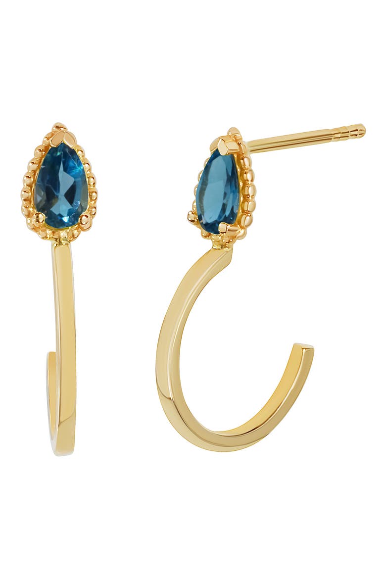 14K Gold Stone Drop Earrings (Nordstrom Exclusive), Main, color, 14KY