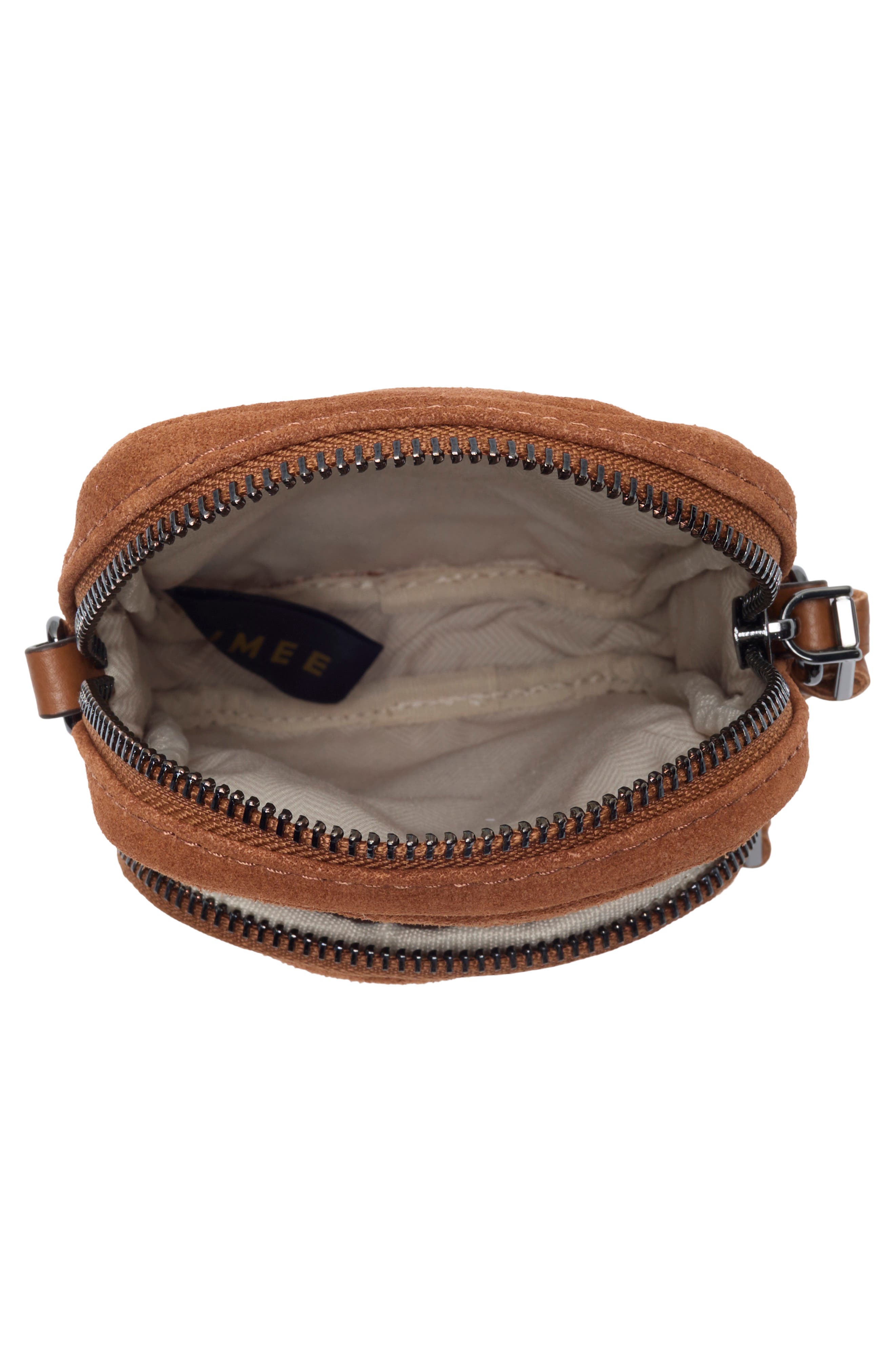 Ray Phone Crossbody Bag, Alternate, color, CHESTNUT SUEDE