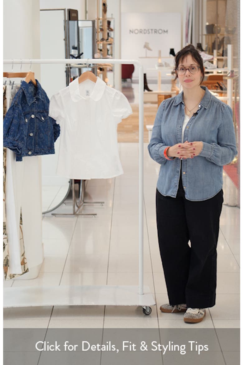 Chloe Cotton Blend Button-Up Top video