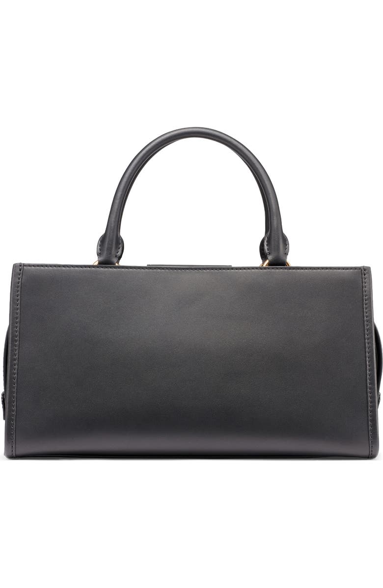 KARL LAGERFELD PARIS Madelyn Satchel Bag, Alternate, color, Black/ Gold