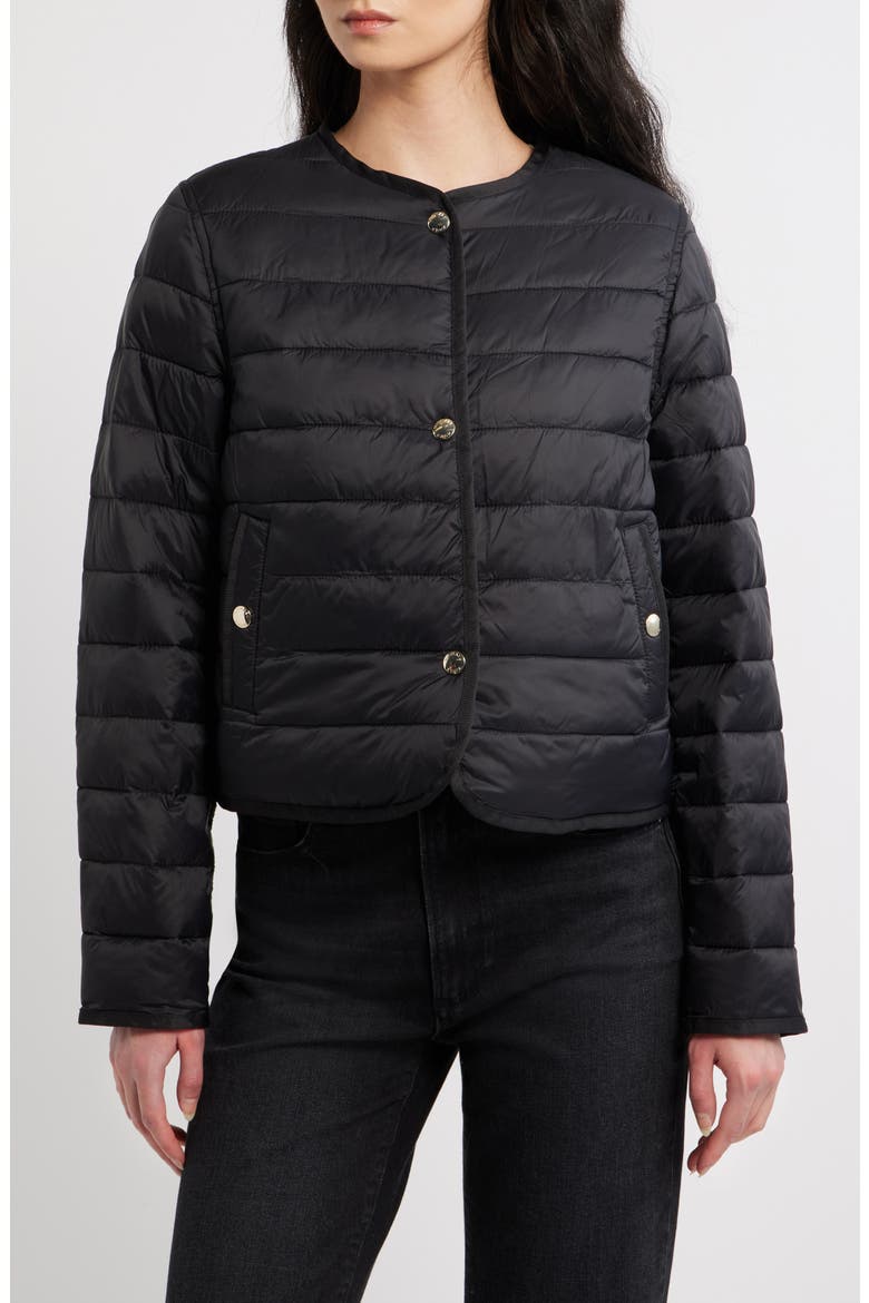 Reversible Quilted Jacket, Alternate, color, BLACK