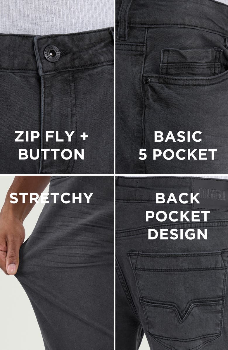 XRAY Cultura Slim Fit Stretch Jeans, Alternate, color, Dark Grey