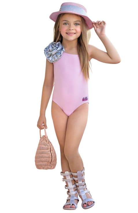 L.O.L. SURPRISE! Kitty Queen One Shoulder Swimsuit (Toddler, Little Kid & Big Kid)