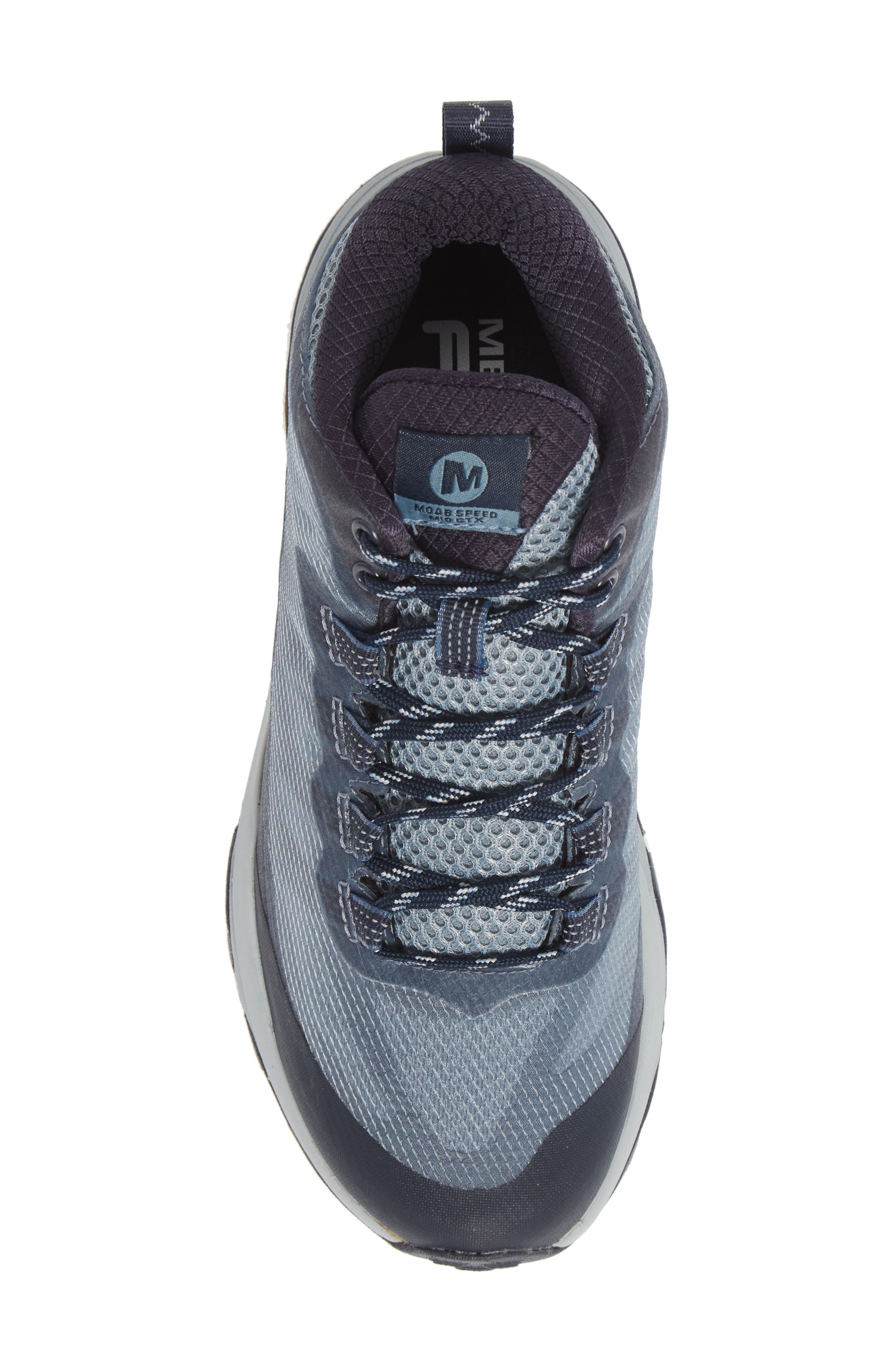 Moab Speed Gore-Tex® Mid Hiking Shoe, Alternate, color, NAVY