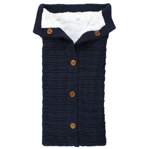 Plush Fluffy Knit Infant Travel Sleep Sack