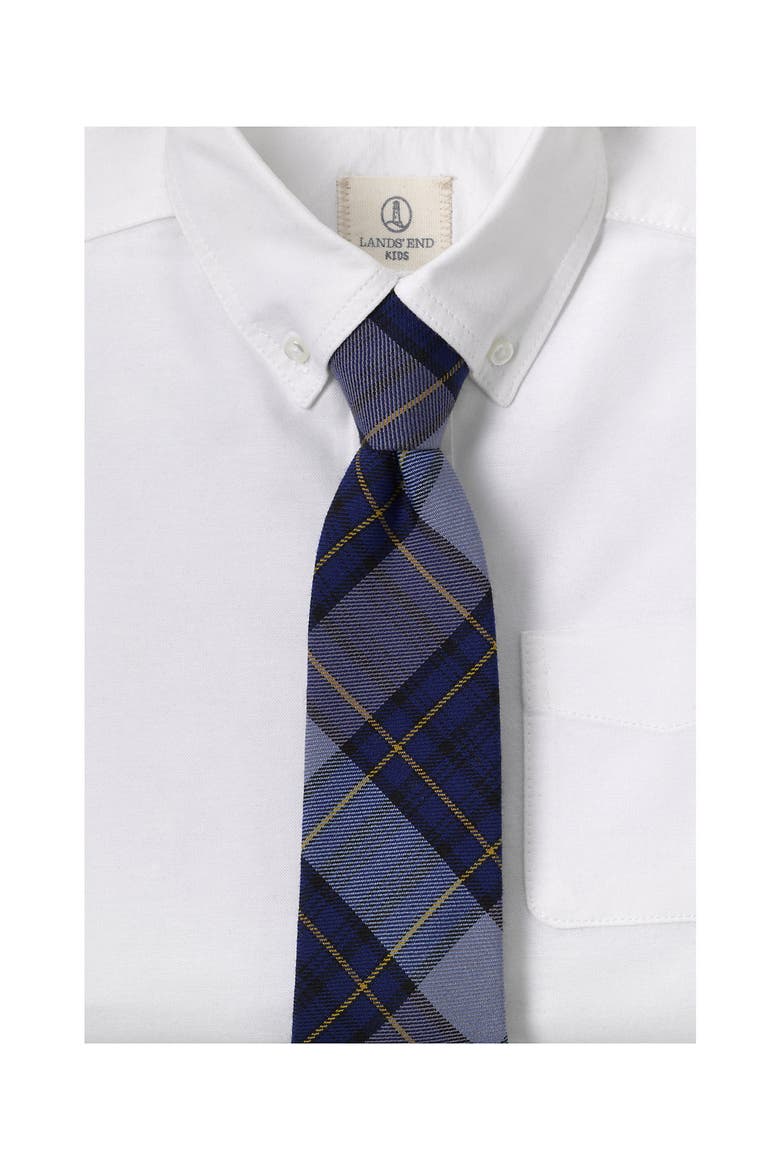 School Uniform Kids Plaid To Be Tied Tie, Alternate, color, Classic Navy Plaid