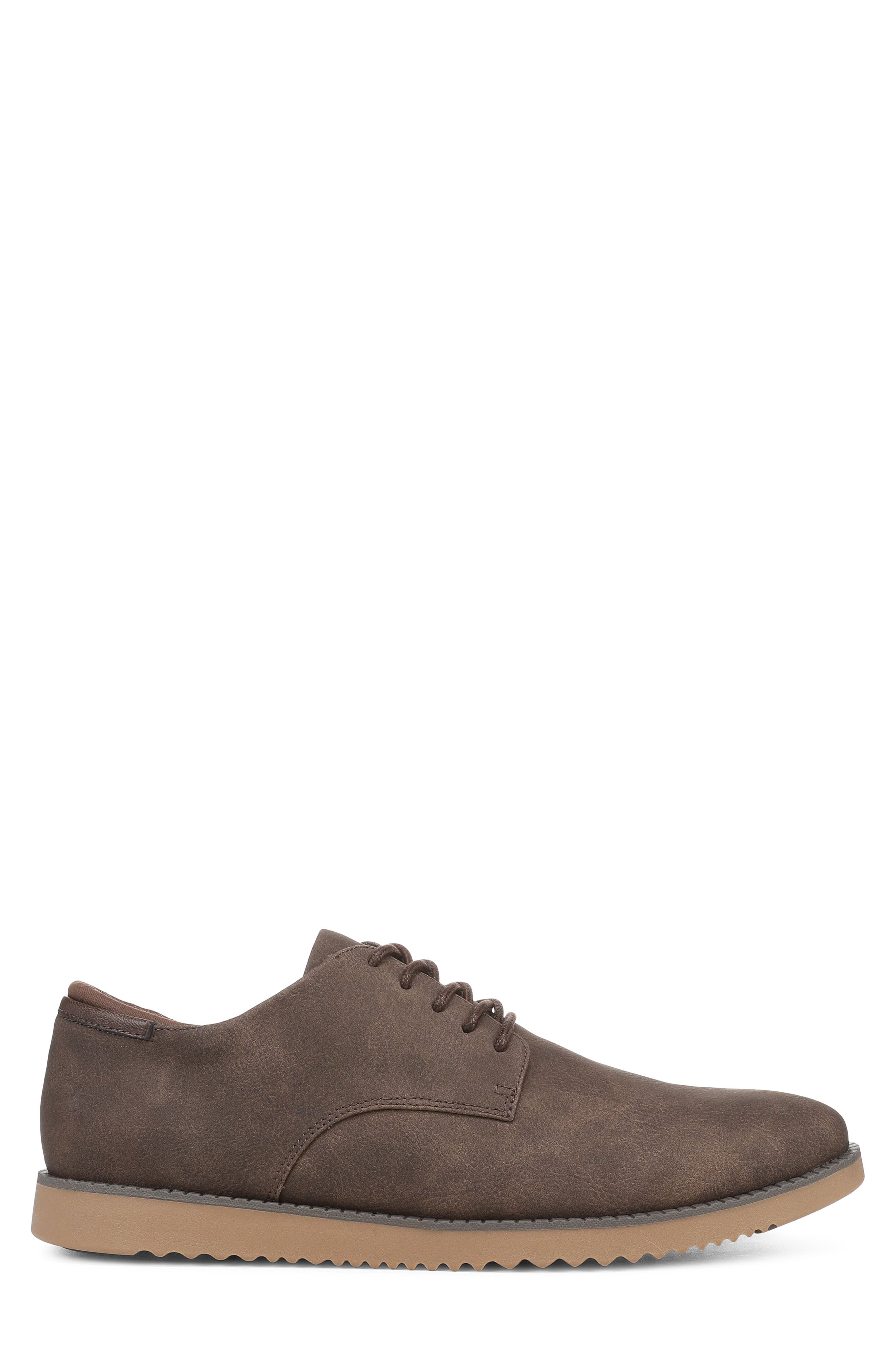 Sync Flex Faux Leather Plain Toe Derby, Alternate, color, BROWN FAUX LEATHER