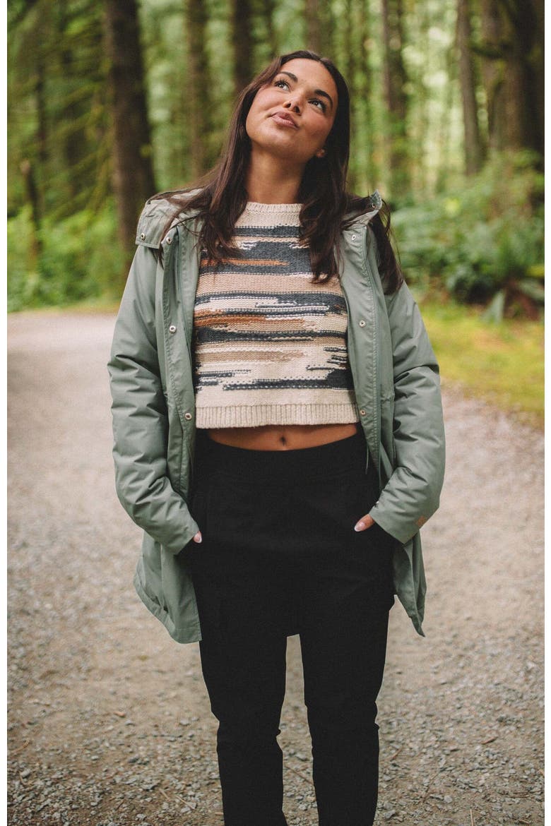 Nimbus Long Rain Jacket, Alternate, color, Agave Green
