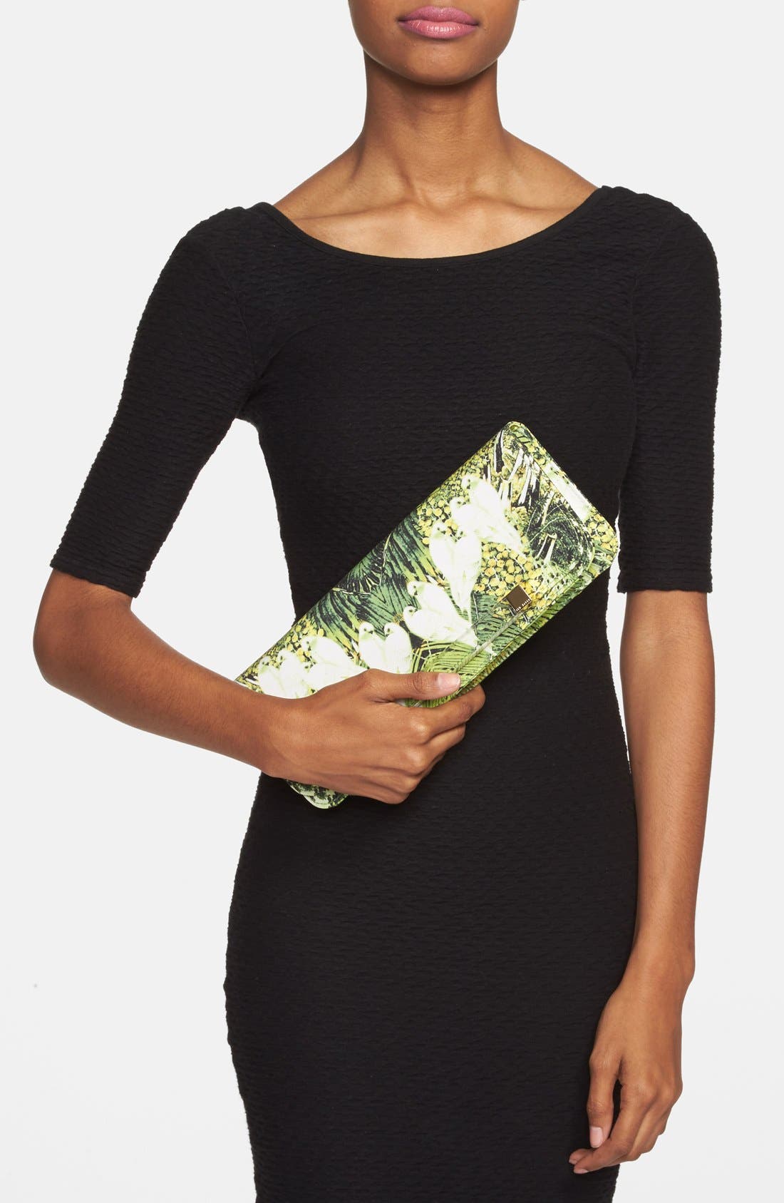 'Tropical Dove' Clutch, Alternate, color, OLIVE