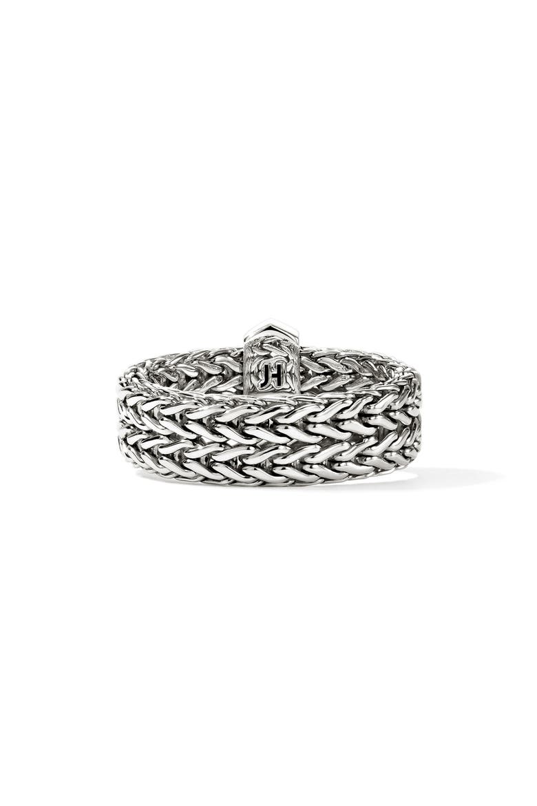 Icon Pavé Diamond Ring, Alternate, color, SILVER