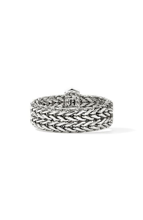 John Hardy Icon Link Pavé Diamond Ring In Metallic
