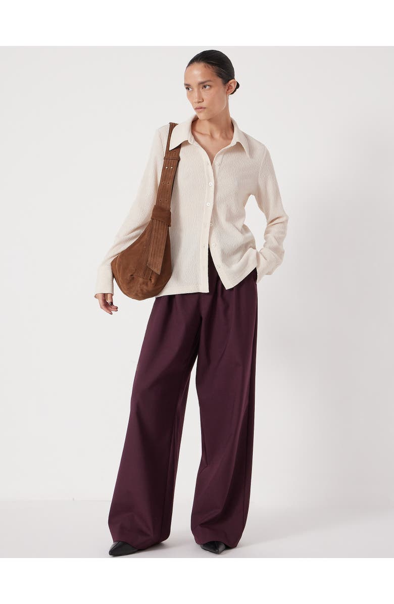 Hush Textured Slim Shirt, Alternate, color, Almond