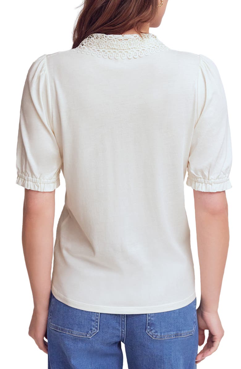 Boden Nessa Broderie Top, Alternate, color, Ivory