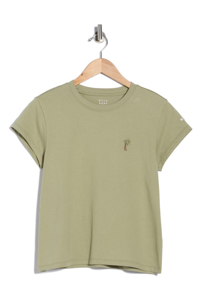 Palm Embroidered T-Shirt, Alternate, color, PISTACHIO